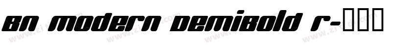 BN Modern DemiBold R字体转换